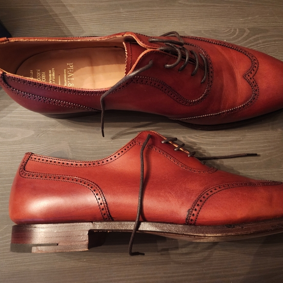 Peal & Co. (Brooks Brothers) Men's Brown Leather Oxford Shoes